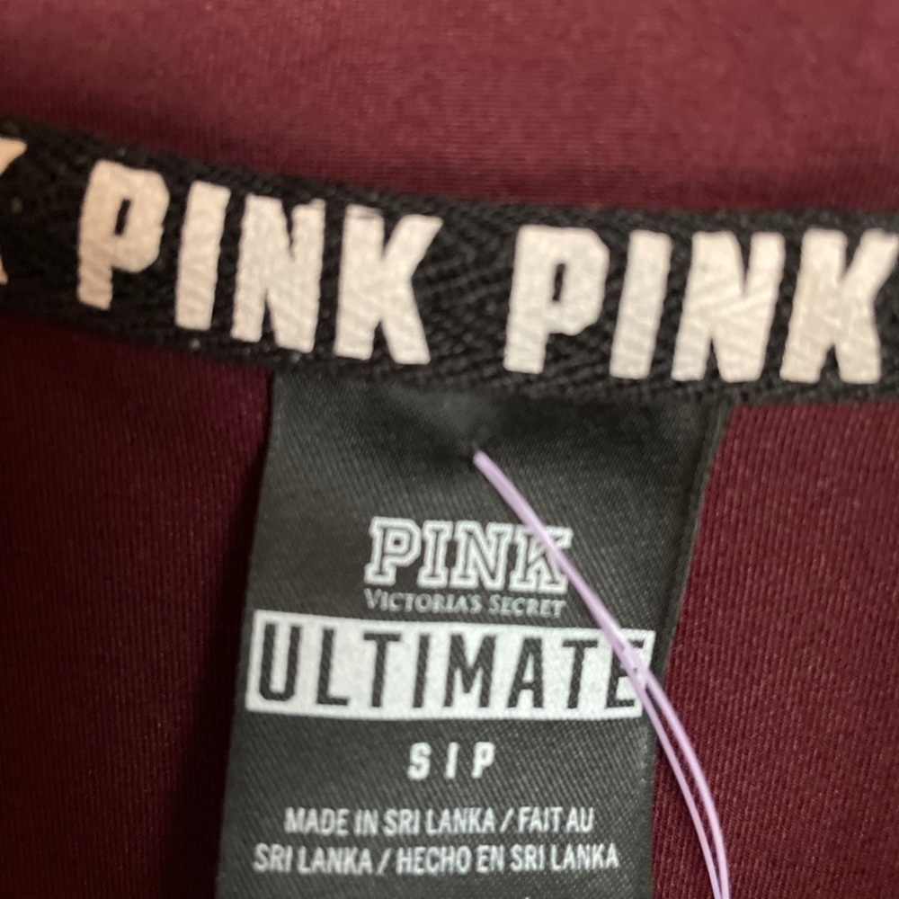 PINK Victoria Secret Zip Athletic Top - Size S - Picture 7 of 14